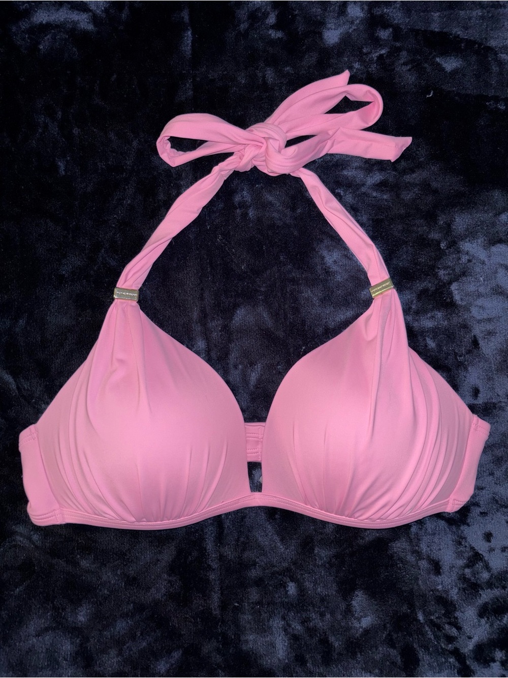 Victoria's Secret Harlow Halter Push-Up Bikini Top Pink